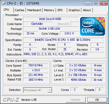 core i 5 -655K